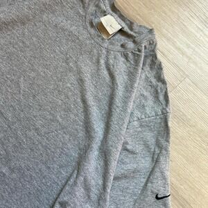 Rare Nike Silvertag Grey Shirt Men's Large Short Sleeve‎ Embroidered Logo Y2K